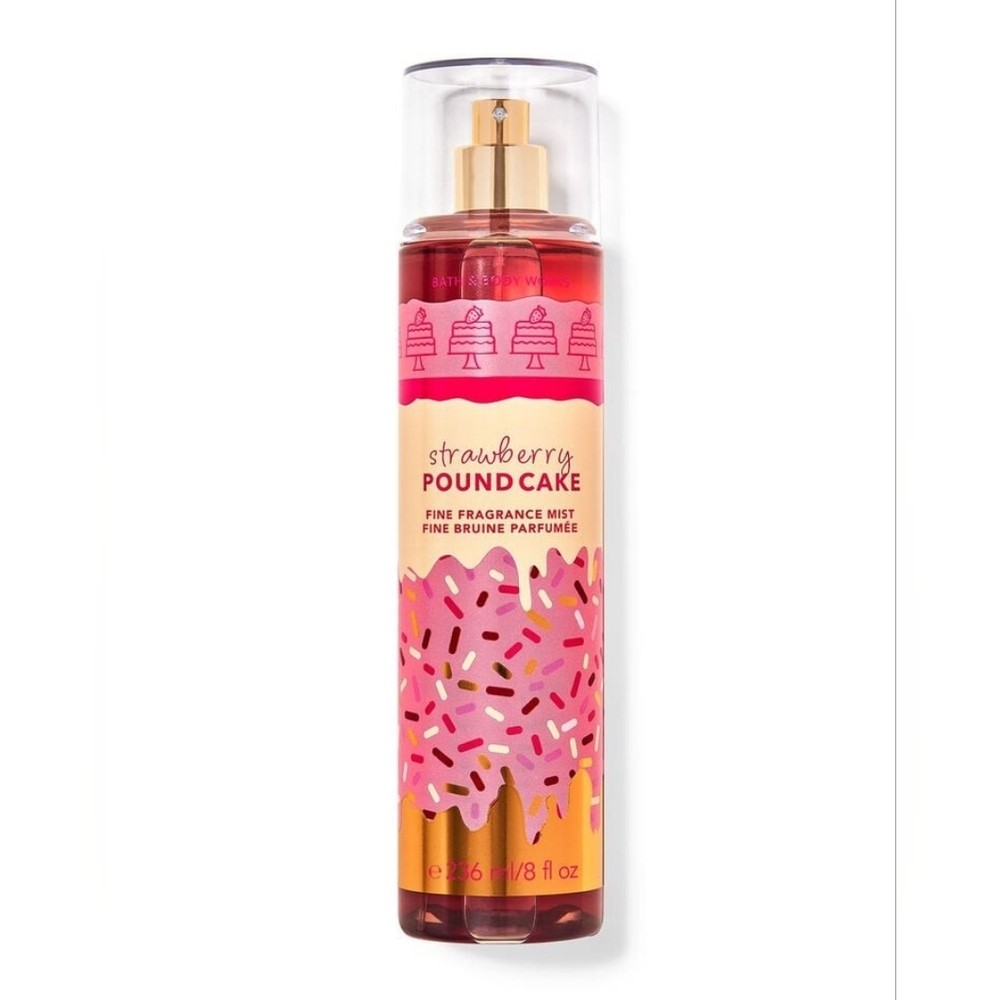 Bath and Body Works Strawberry 🍓 Pound Cake 🎂 Fine Fragrance Mist